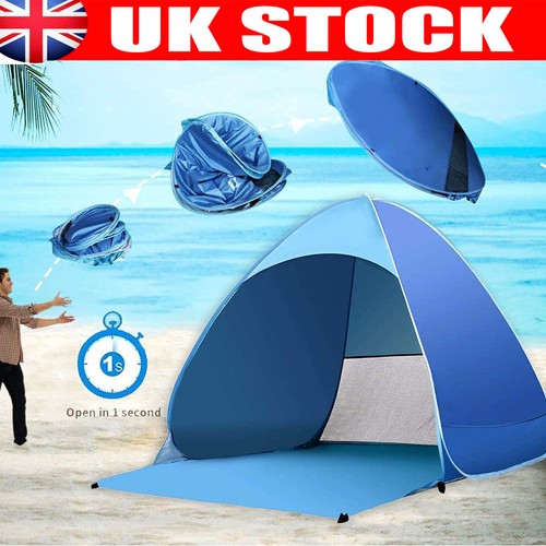 Pop beach tent - up,