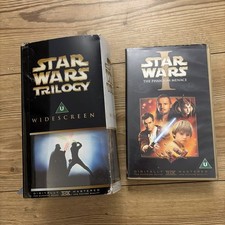 VHS video Tapes Star Wars Box