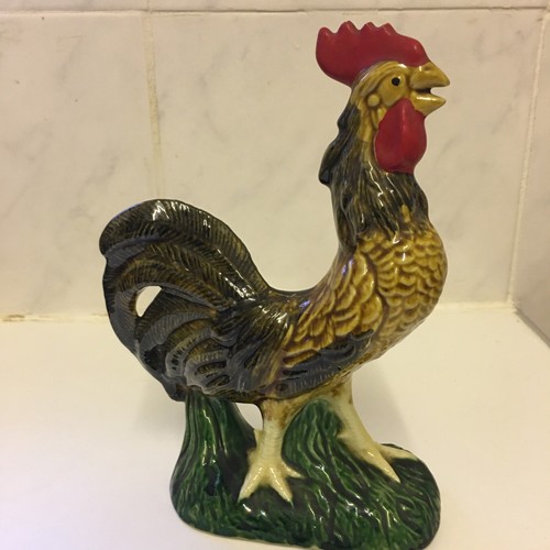 Ceramic cockerel ornament - ceramic,