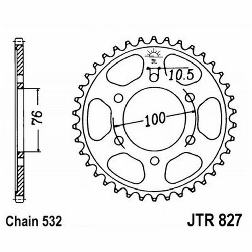 Crown 827 z44 for suzuki - z44,