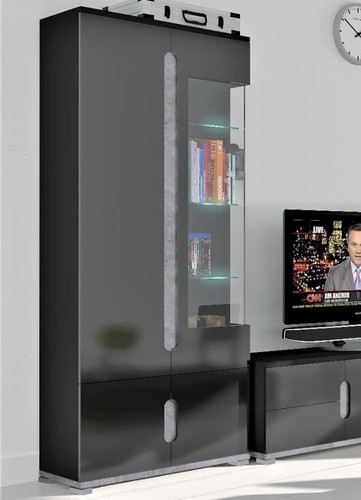 Display cabinet black - display, high