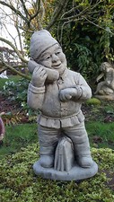 STONE GARDEN GNOME WITH