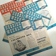 Vintage Hobbies Weekly Magazines 1958 | Job Lot of 7 Issues with 4 Plans