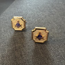 Vintage Gold Tone  Cufflinks -