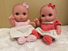 Private Listing 2 x 8.5" Berenguer Dolls (preloved), with Adoption Certificates