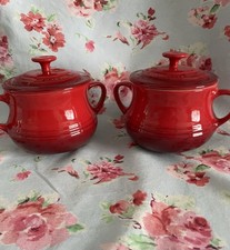 2 x Le Creuset Red Stoneware