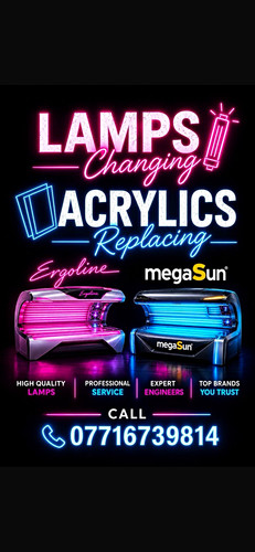 Sunbeds lamps acrylics - ,