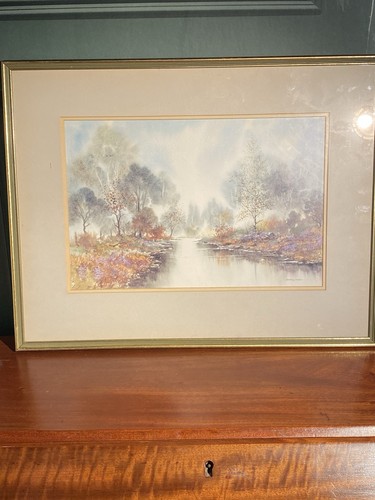 Framed lithograph silver - lithograph, “silver