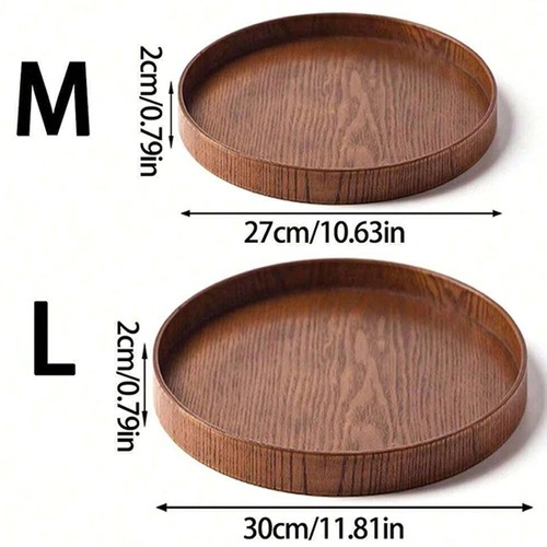 Round wooden serving - wooden,