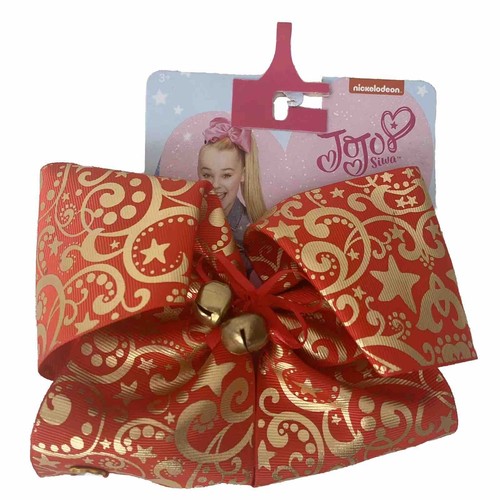 Justice jojo siwa red - gold, bow