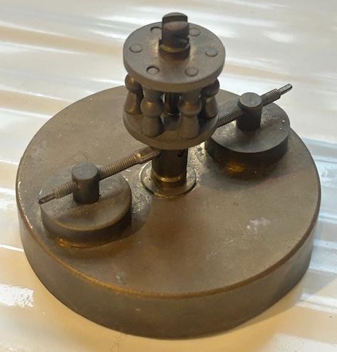 Antique torsion clock disc - antique,