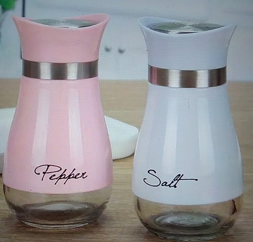 Glass salt pepper - glass, &