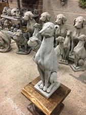 (NEW) Greyhounds Whippet Dogs stone ornaments,Garden statue sculpture guard dog
