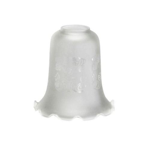 Acid etched bell - etched, lamp