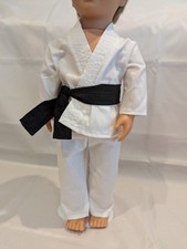 18" Dolls Karate Outfit with Black Belt ~ fits Our Generation AG Sindy D/Friend
