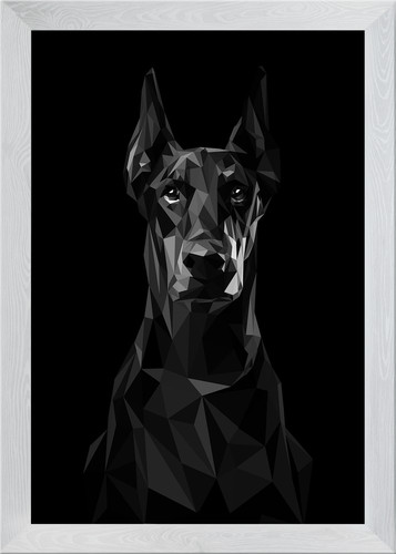 Doberman dog pop art - doberman,