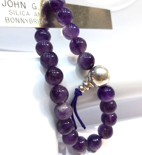 Vintage amethyst bead - ,
