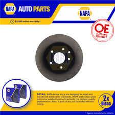 2x Brake Discs Pair Vented