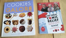 2x Baking Cookbooks; Cookies Galore J Belle & The Great Comic Relief Bake Off