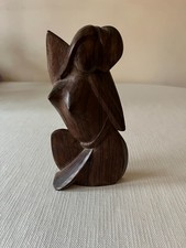 Vintage wooden figurine of a