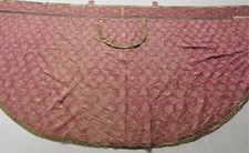 Antique French Brocade Floral Church Priest Cope Vestment 333x174cm 