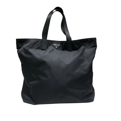 Prada tote bag black - black, nylon