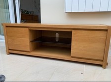 Solid Oak Heavy TV cabinet  *Local Delivery Available*