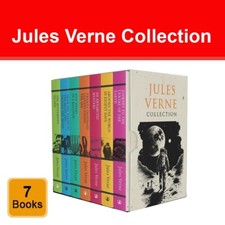 Jules Verne Collection 7 Books Set Mysterious Island, Five Weeks in a Balloon