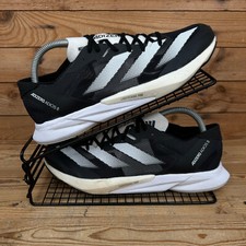 Addias Trainers Womens Size UK 7.5 Adizero Adios 8 Black Road Running Marathon