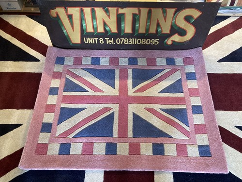 Vintage union jack pink - pink, wool