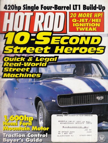 Hot rod magazine january - magazine,