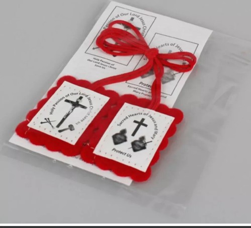 Red scapular the holy - red,