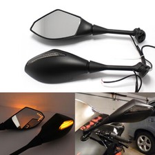 Motorcycle Mirrors with LED Turn Signals for 2003-2008 Suzuki GSXR750 GSXR600 UK