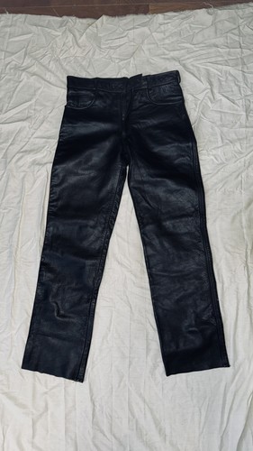 Vintage leather daddy pants - leather,