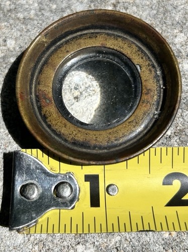 Antique brass threaded optic - threaded,