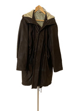 MULBERRY HOODED LEATHER COAT