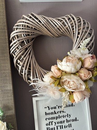 Wicker rattan heart shaped - wicker/rattan,