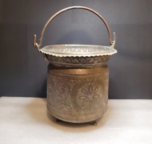 Antique copper cauldron - antique,