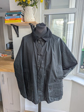 Barbour Lightweight Bedale Black Unwaxed Jacket Size XL