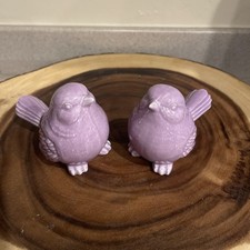 Lot Of 2 Purple Ceramic Love