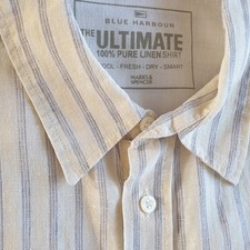 M&S XL Linen Pale Yellow