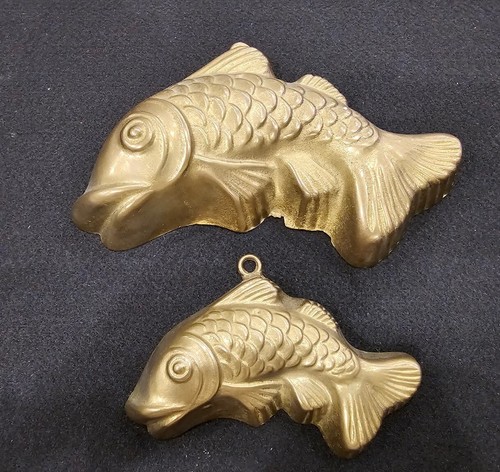 Vintage brass jelly mold - 2,