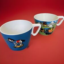 Vintage Ornamin Cups Pat Mod 360  Children's Nursery Pair Melamine