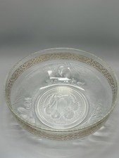 Vintage Clear Glass Bowl Fruit