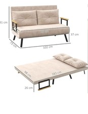2-Seater Sofa Bed