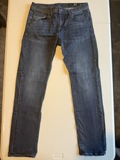 Armani Exchange Men's Blue Denim Jeans W30 L30 Slim Fit Skinny Stretch Zip Fly