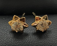 9CT GOLD DIAMOND EARRING STUDS