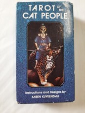 Vintage Tarot of the Cat People Deck of Tarot Cards, Karen Kuykendall, 1985