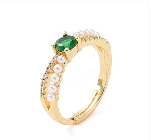 18k gold plated micropave - ,