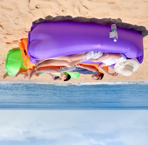 Outdoor inflatable beanbag